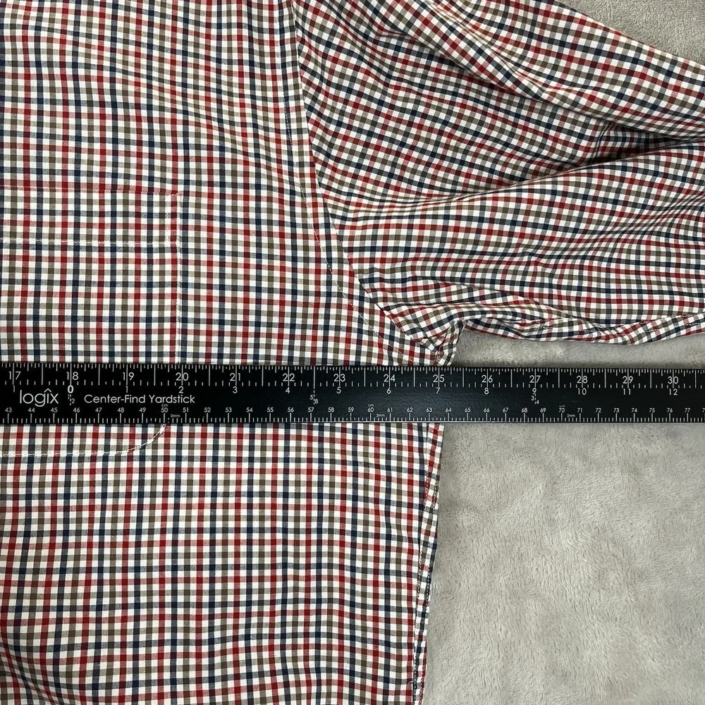 Brooks Brothers 346 Men's L Multicolor Plaid Long Sleeve Button‎ Down Shirt
